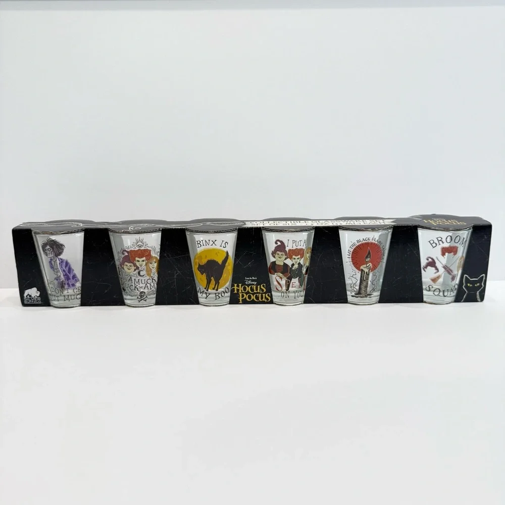 Spooky Disney Hocus Pocus Collectible Shot Glass Set - 6 Pack - Picture 2 of 8